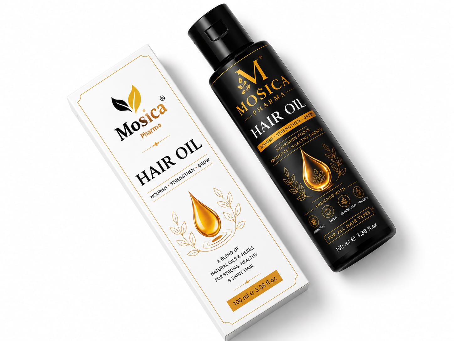 MOSICA Herbal Hair Oil – Natural Hair Growth & Hair Fall Care Oil
