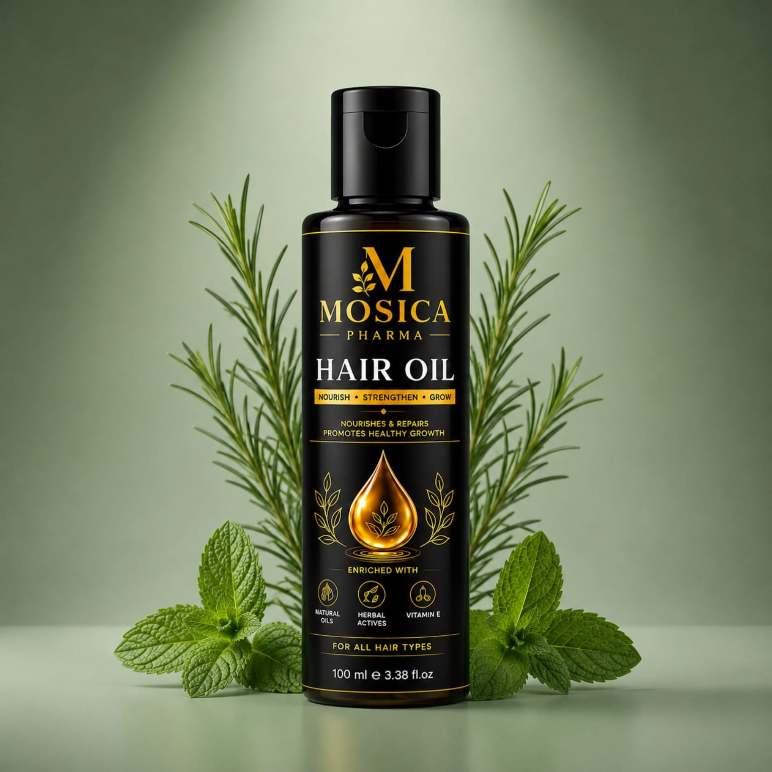 MOSICA Herbal Hair Oil – Natural Hair Growth & Hair Fall Care Oil